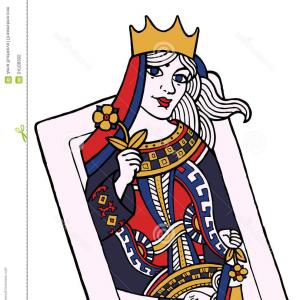 300x300 Photostock Vector Queen Of Hearts Playing Card Catchsplace