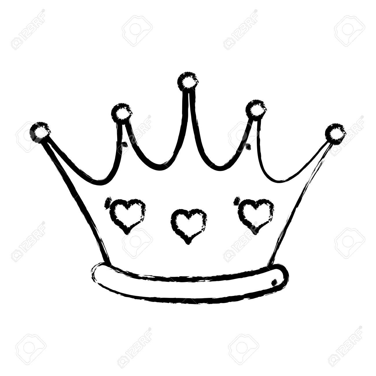 1300x1300 Collection Of Free Enthronization Clipart Crown Hearts Queen