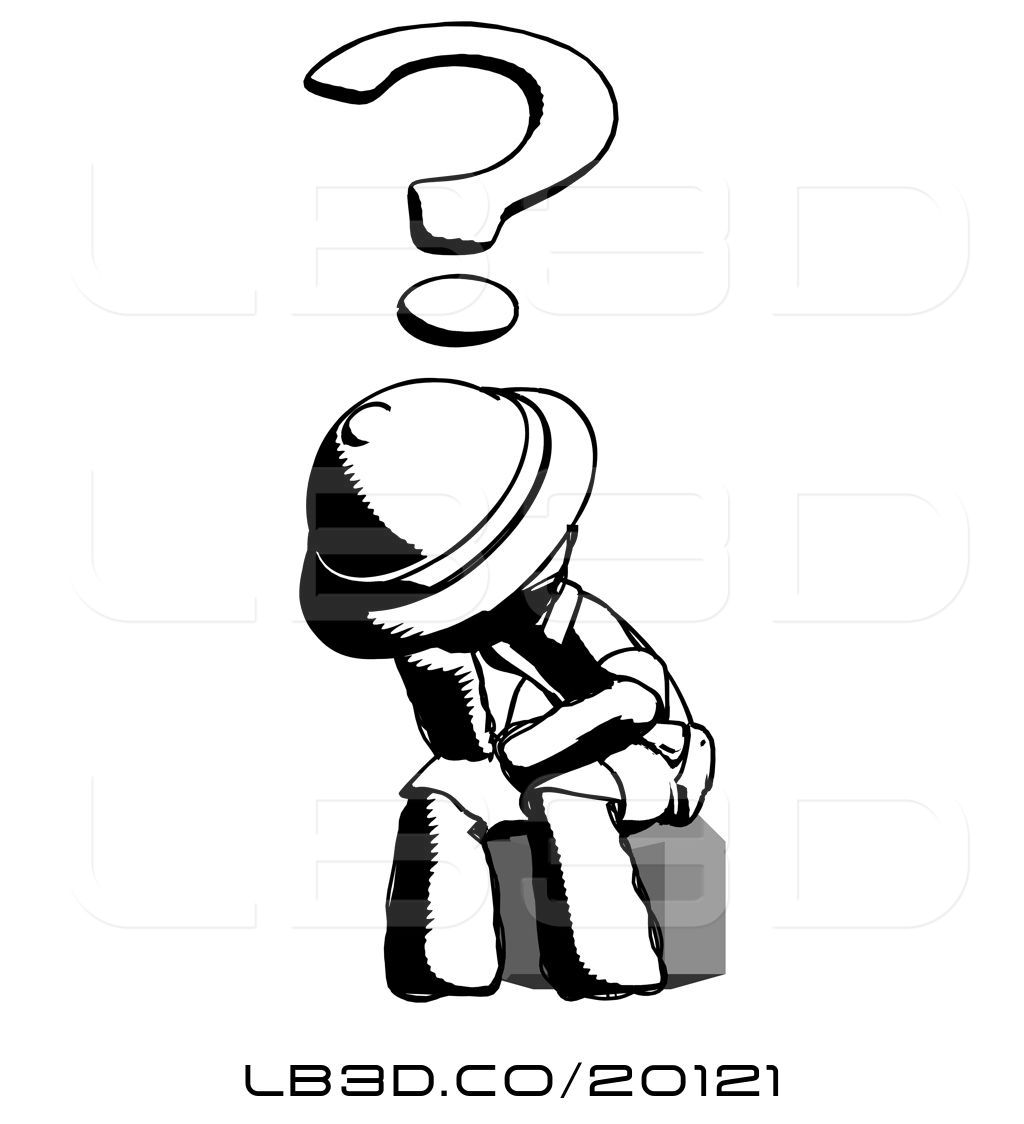 1024x1124 Illustration Of Ink Explorer Ranger Guy Thinker Question Mark