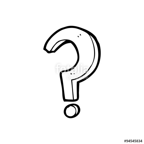 500x500 Line Drawing Cartoon Question Mark Stock Image And Royalty Free