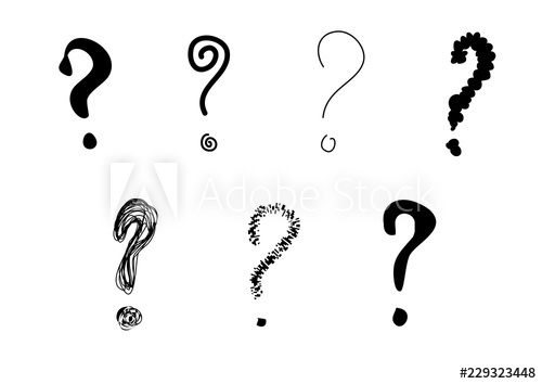 500x354 Question Mark Interrogation Point Vector Drawing