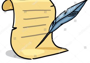 300x210 drawing with a quill pen quill pen hand drawing clipart royalty