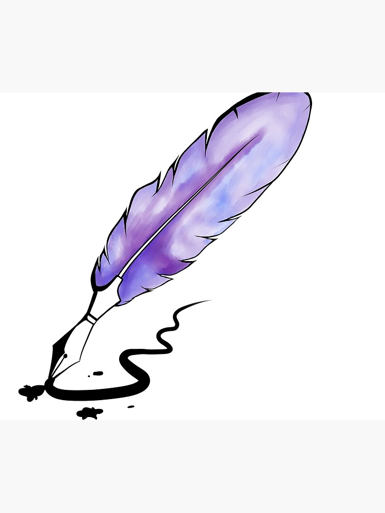 750x1000 Watercolor Quill Pen Travel Mug