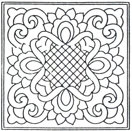 450x448 Wholecloth Quilting Patterns Drawing Made