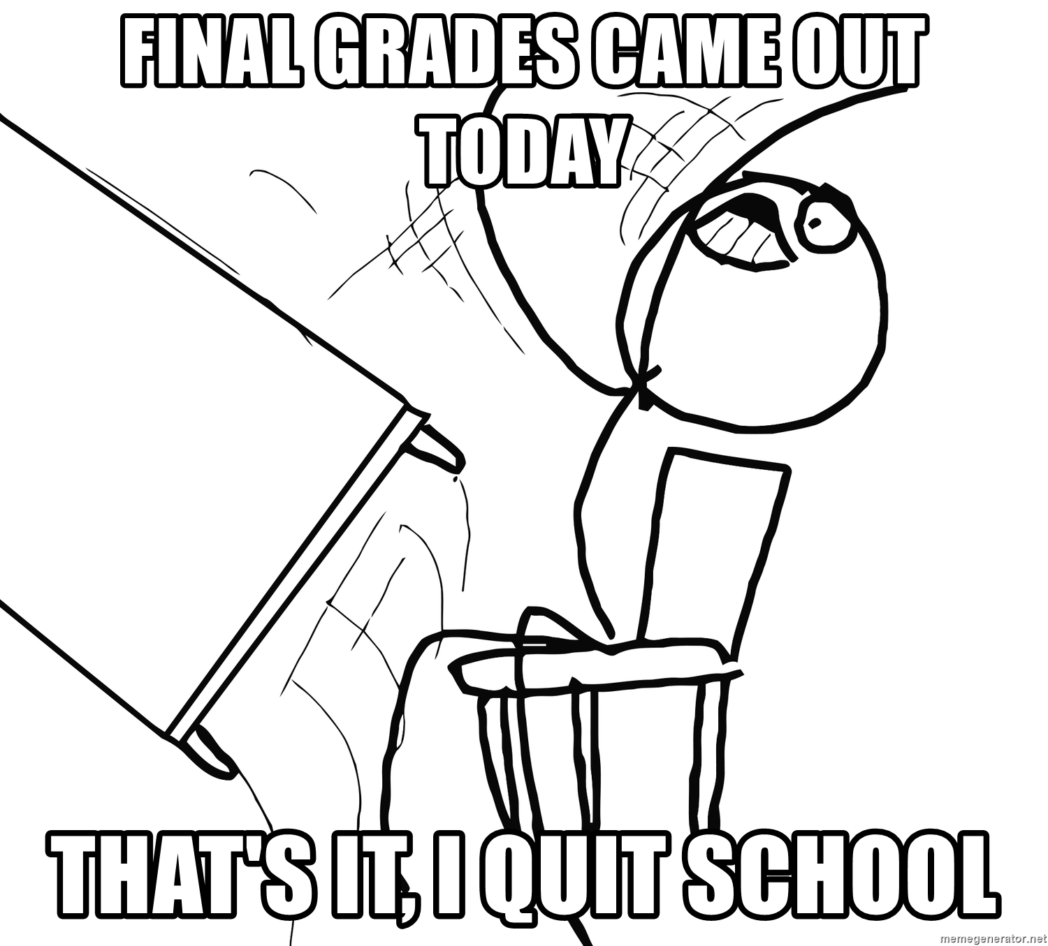 1500x1355 Final Grades Came Out Today That's It, I Quit School