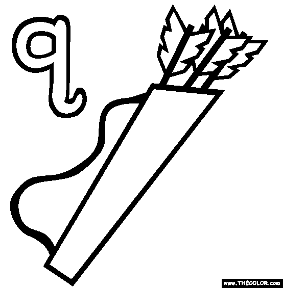 554x565 The Letter Q Online Alphabet Coloring Page