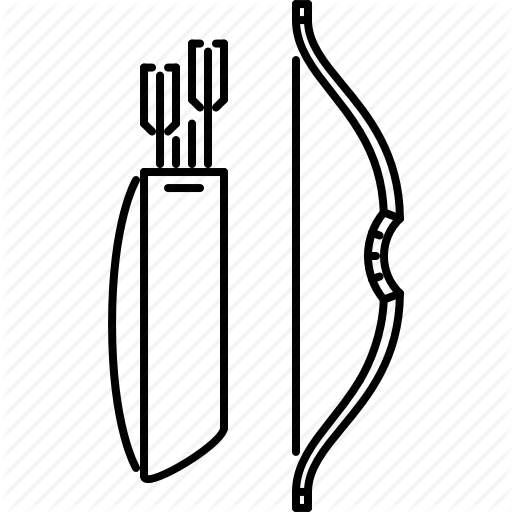 512x512 arrow, battle, bow, military, quiver, war, weapon icon