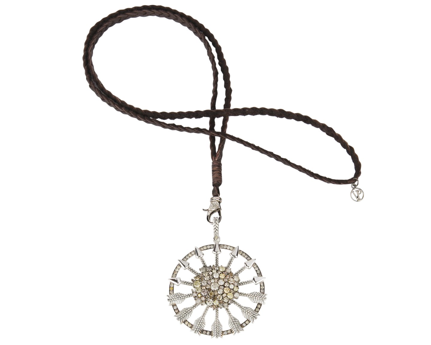 1440x1152 diamond arrow quiver necklace designer pearl and leather jewelry