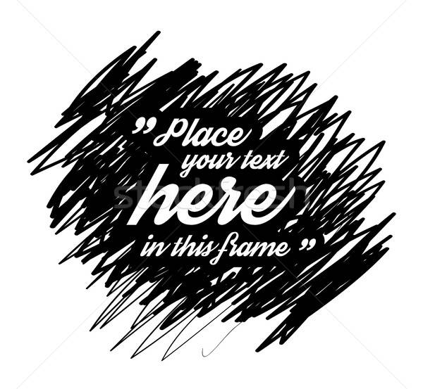 600x553 drawn quotes and a frame vector illustration maxim pavlov