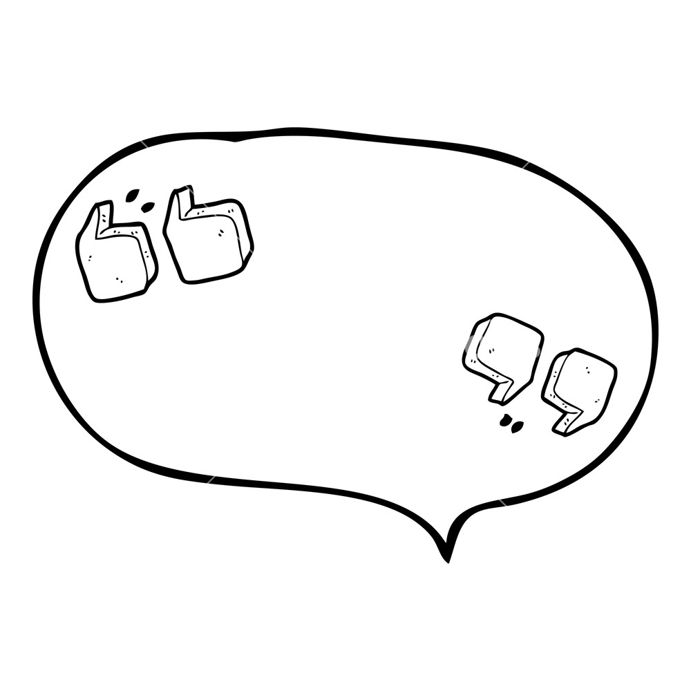 1000x1000 freehand drawn speech bubble cartoon quotation marks royalty free