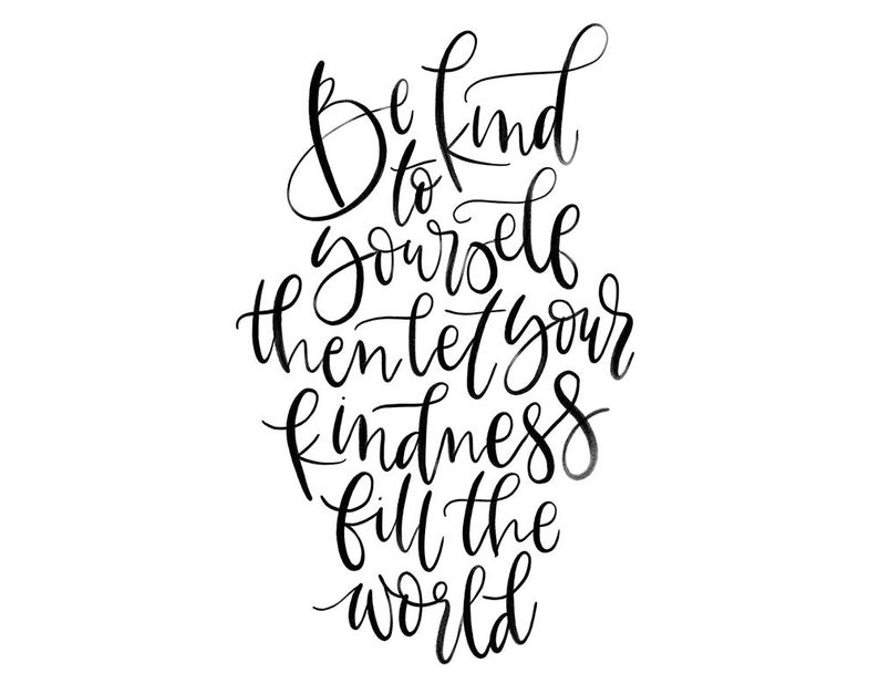 794x627 be kind print hand lettered quotation artwork digital etsy