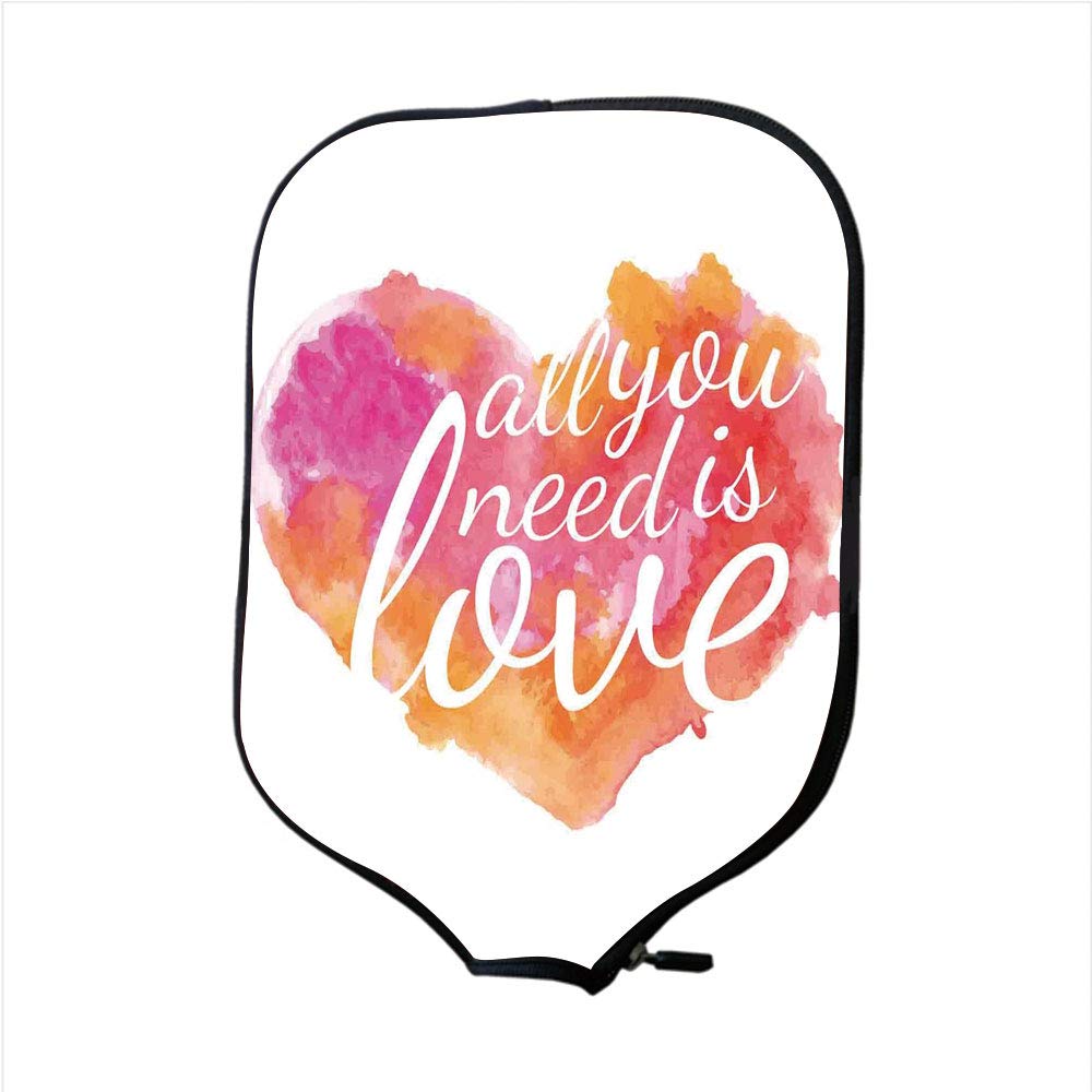 1000x1000 Neoprene Pickleball Paddle Racket Cover Case, Quotes