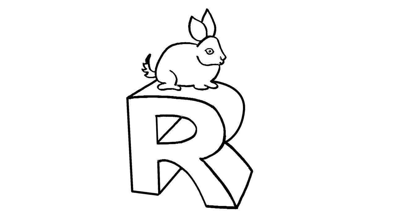 1280x720 how to draw alphabet letter r for kids how to draw r