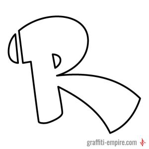 300x300 Graffiti Letter R Graffiti Empire