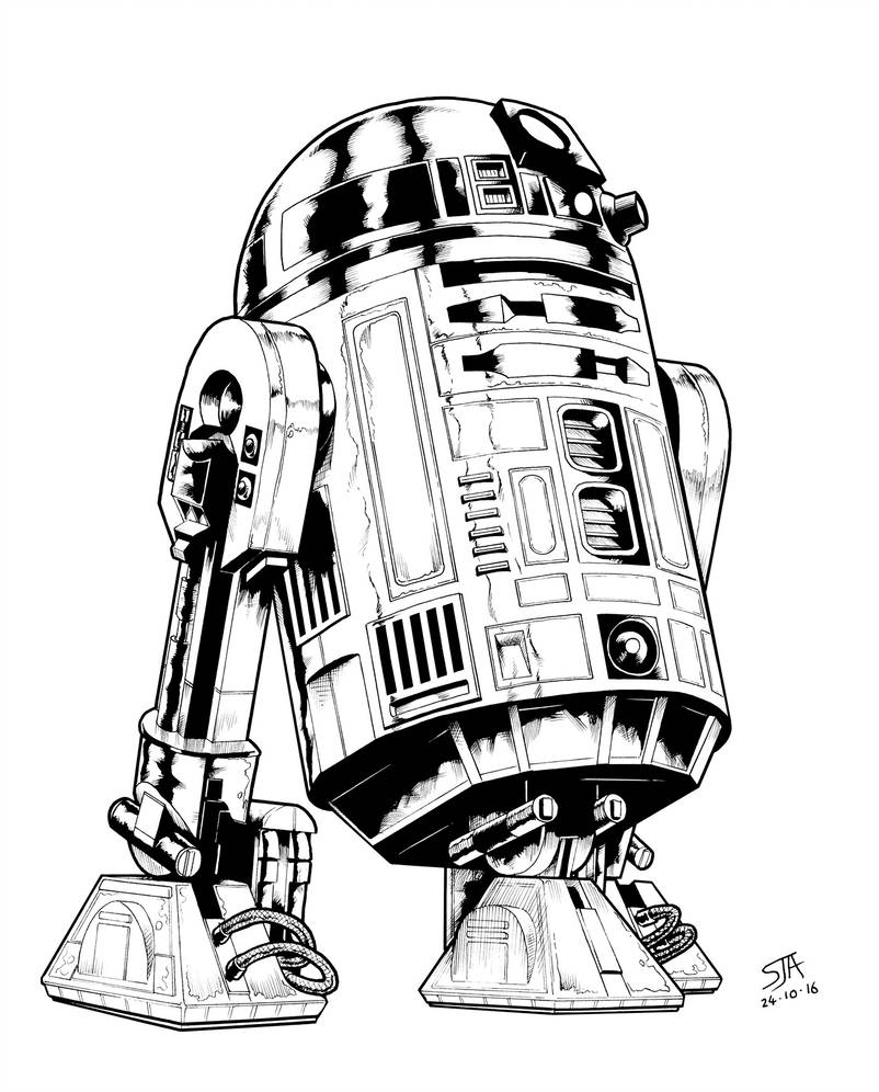 R2d2 Drawing | Free download on ClipArtMag