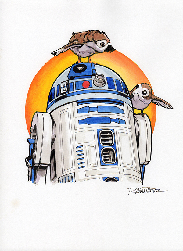600x823 Color Sketch Star Wars Randy Martinez Art Store Online