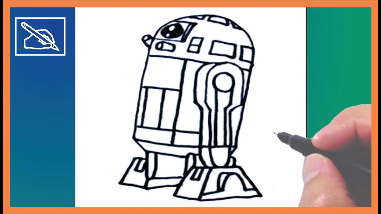 R2d2 Line Drawing | Free download on ClipArtMag