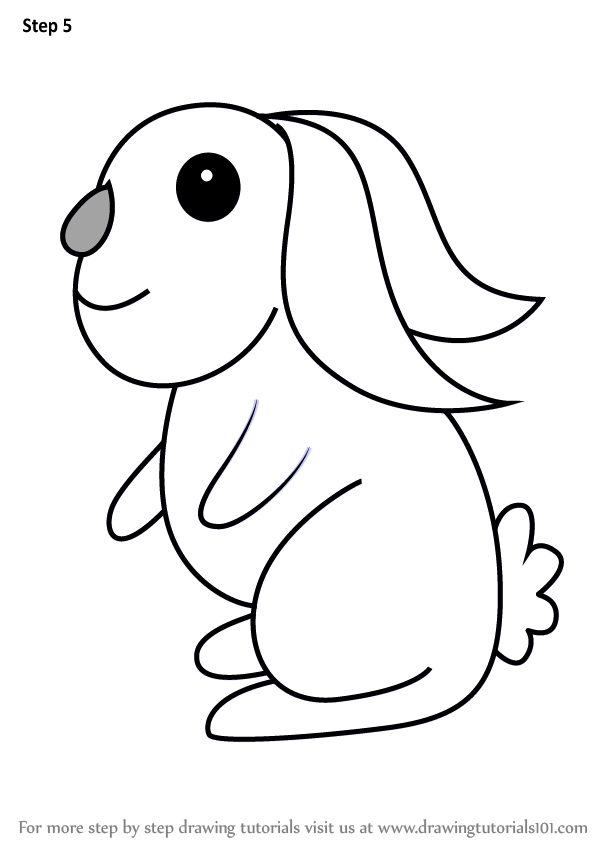 602x848 Learn How To Draw A Rabbit For Kids