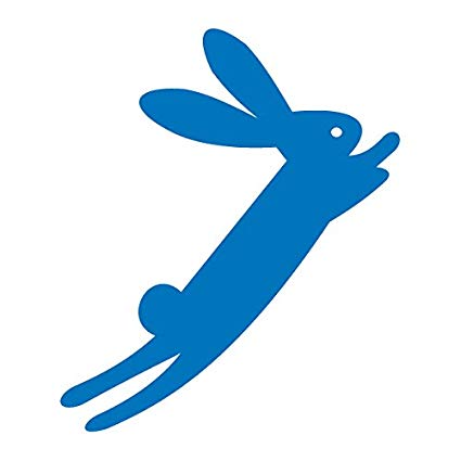 425x425 Jumping Bunny Kids Drawing Style Cute Rabbit