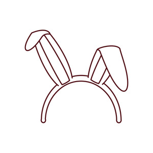 300x300 Rabbit Ears Line Drawing Royalty Free Vectors