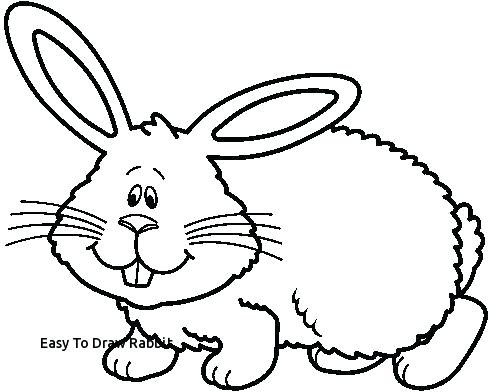 492x392 Easy Draw Rabbit