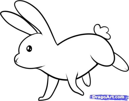 533x420 Easy Rabbit Drawing Draw A Bunny Bunny Pictures To Draw New
