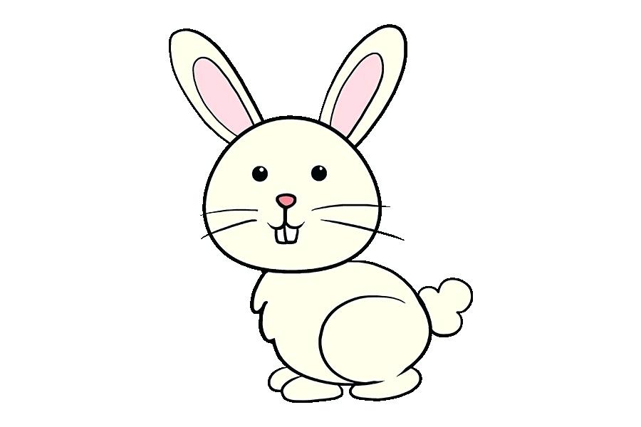 900x600 Easy To Draw Easter Bunny