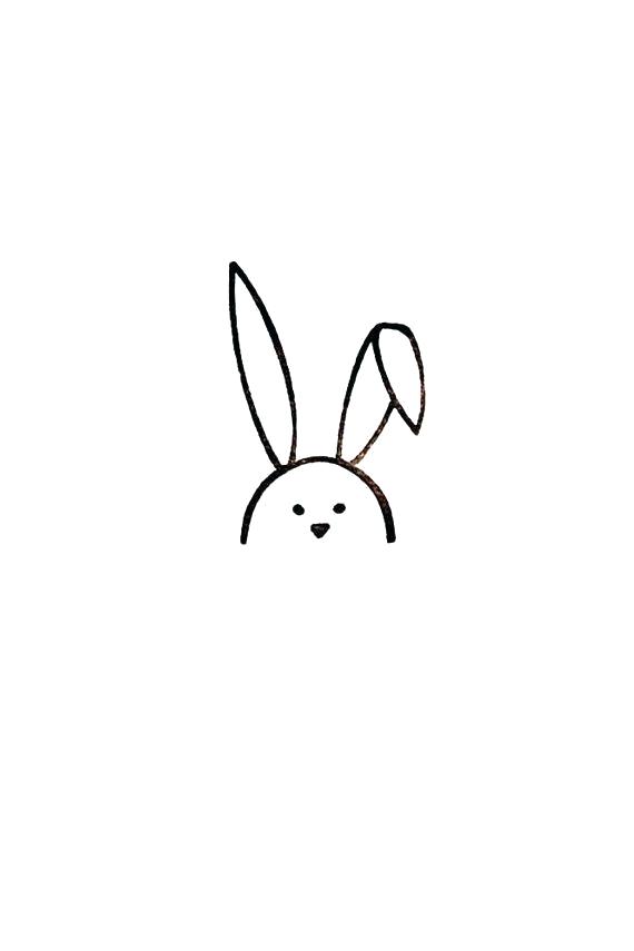 570x855 Draw Easy Bunny Easy To Draw Easter Bunny Face