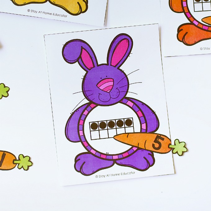 680x680 Feed The Bunny Free Printable Ten Frame Activity