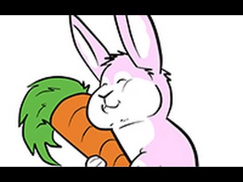 480x360 How To Draw A Bunny With His Carrot
