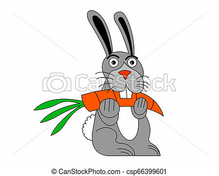 450x362 Rabbit Eating Carrot Illustrations And Clip Art Rabbit Eating