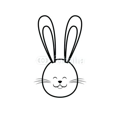 Rabbit Face Drawing | Free download on ClipArtMag