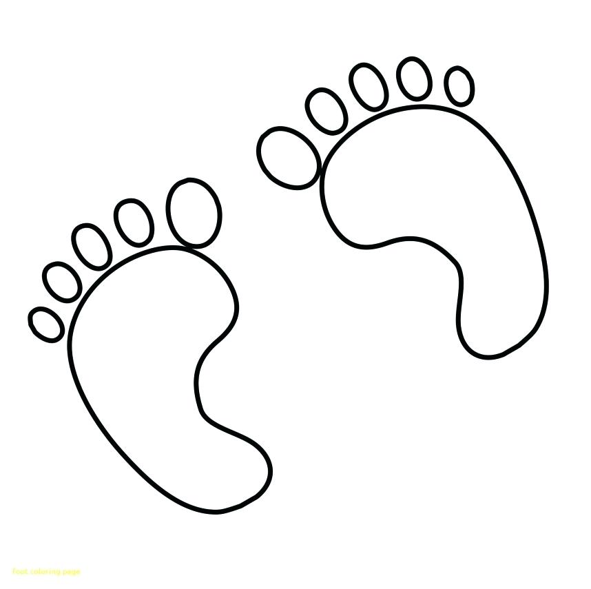 858x855 Marvelous Feet Coloring Pages Coloring For Babies