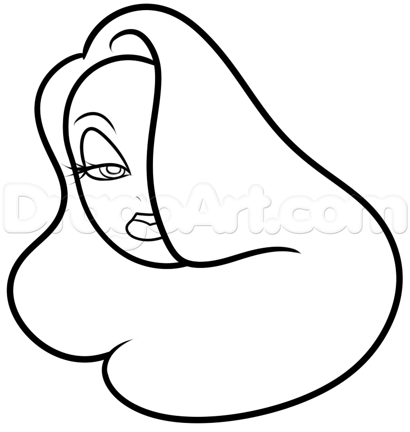 812x856 Draw Jessica Rabbit Easy, Step