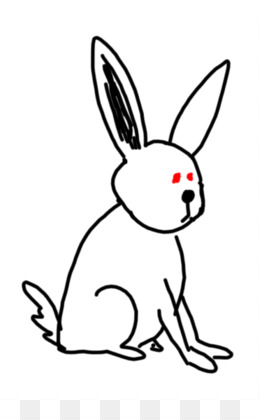 260x420 Rabbit Line Art Png Rabbit Line Art Transparent Clipart Free