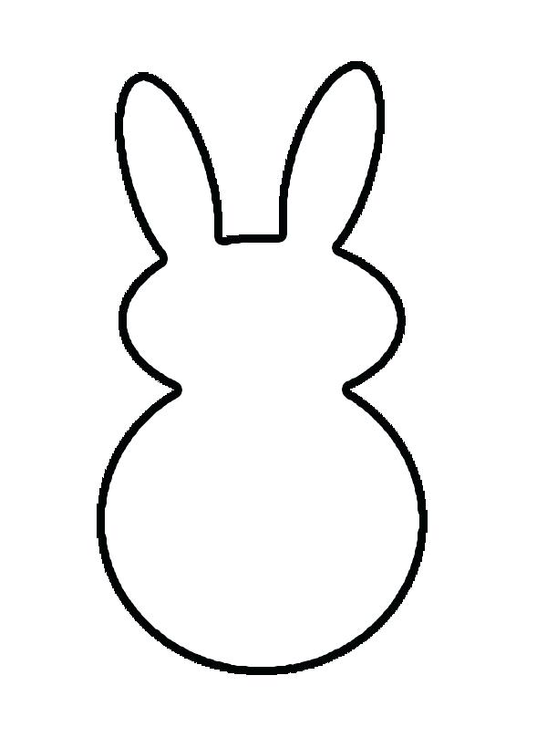 600x820 Bunny Line Drawing Rabbit Simple Pencil And In Color Rabbit Simple