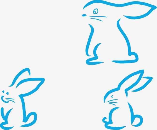 650x536 Bunny Line Drawing Vector, Bunny Vector, Line Vector, Rabbit Png
