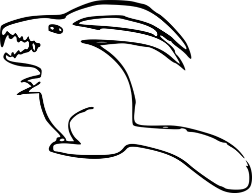 500x383 Huge Collection Of 'scary Rabbit Drawing' Download More Than
