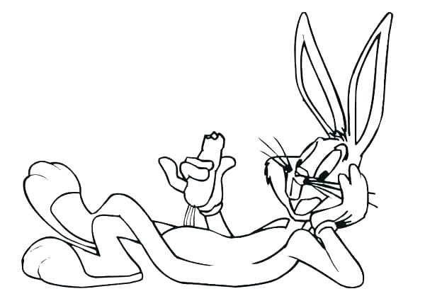 600x425 Bunny Colouring Pages Printable Free Bugs Coloring Ears Cute