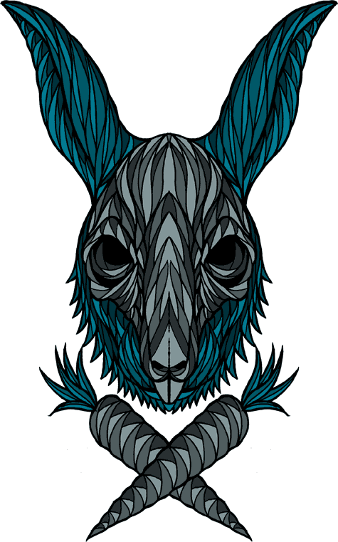 475x761 Rabbit Skull Drawing