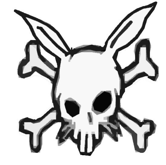 548x544 Rabbit Skull And Crossbones