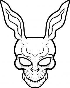 239x302 How To Draw Frank The Rabbit, Donnie Darko Step How To Draw