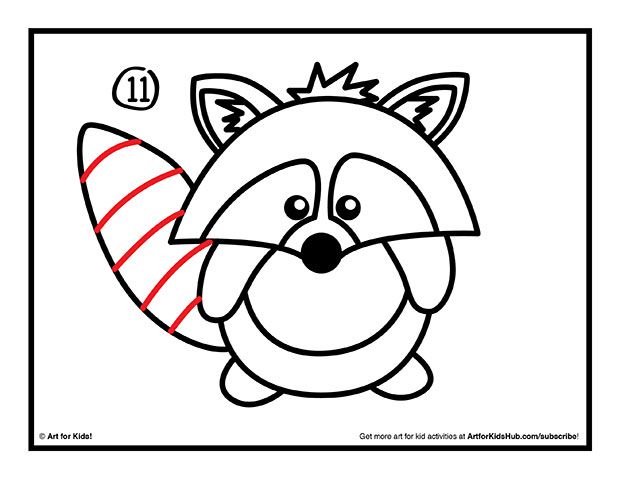 620x479 Gallery Draw A Cartoon Raccoon