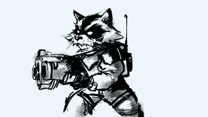 700x394 How To Draw Rocket How To Draw Rocket Raccoon Face