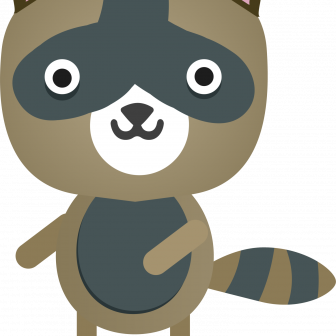 336x336 Raccoon Head Drawing Step