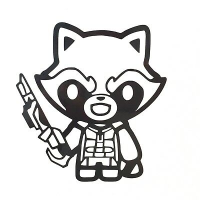 400x400 Easy Rocket Racoon Drawing