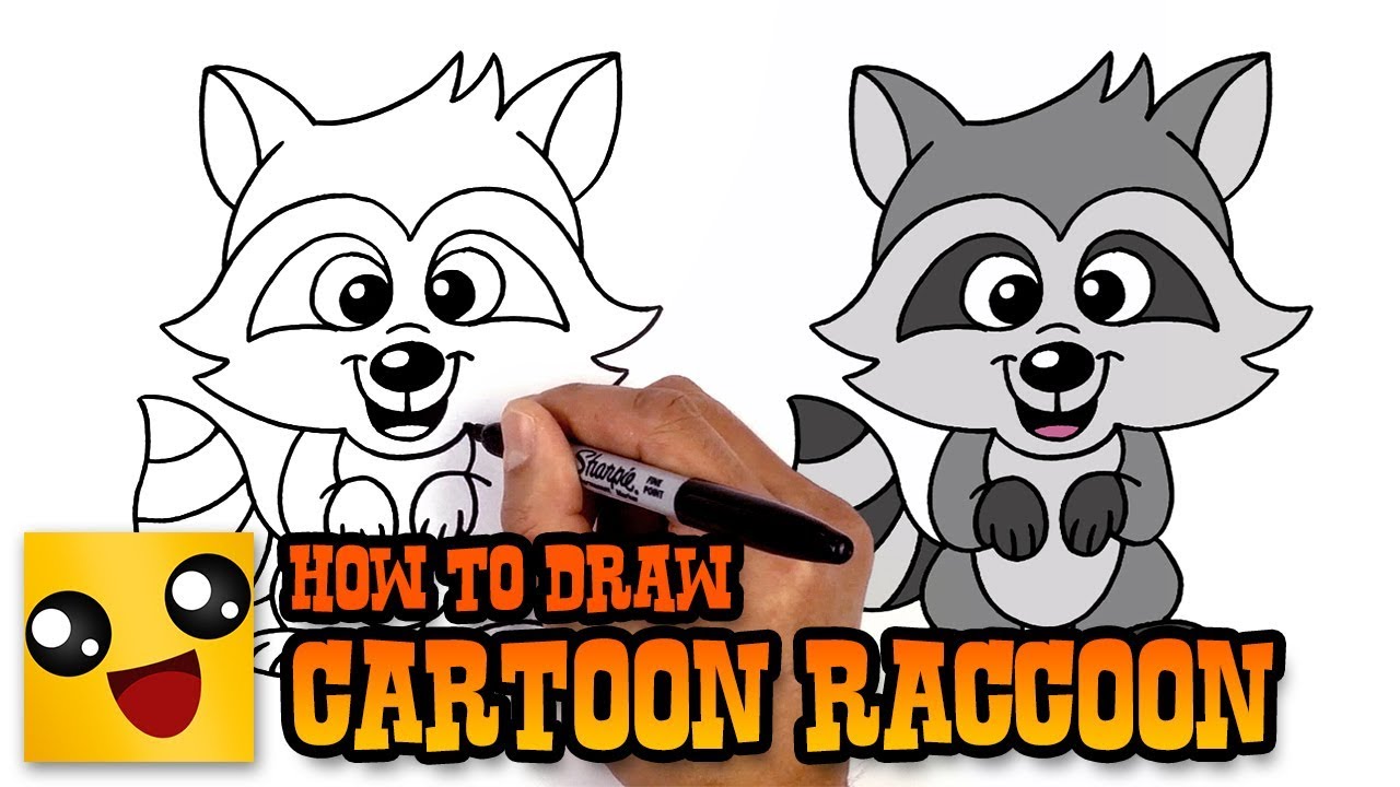 1280x720 How To Draw A Raccoon Art Lesson For Kids