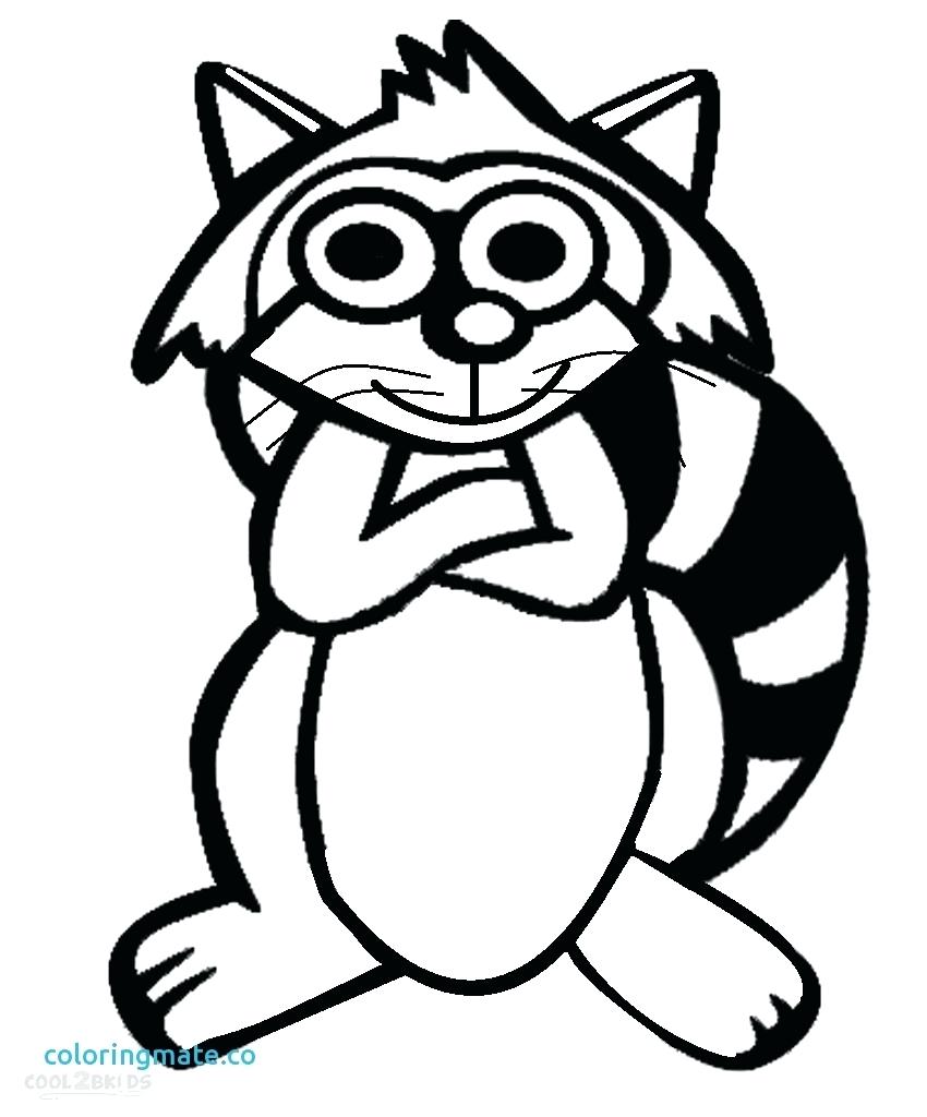 850x1024 Simple Raccoon Drawing At Com Free For Personal Us On Hurry Racoon