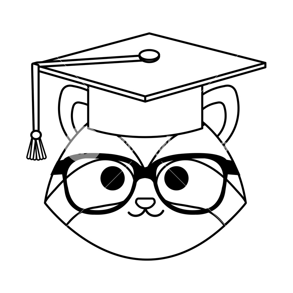 1000x1000 Cute Little Raccoon Character Vector Illustration Design Royalty