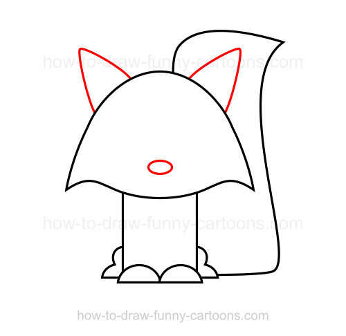 500x486 How To Draw A Raccoon